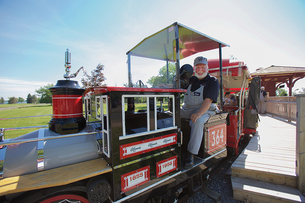 Village miniature train ride